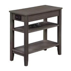 Tavolino American Heritage 1 cassetto con caricatore e ripiani - Breighton Home