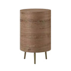Maddalena Tavolino Contenitore a Tamburo Alto 26" con 3 Cassetti|KARAT HOME