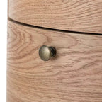 Maddalena Tavolino Contenitore a Tamburo Alto 26" con 3 Cassetti|KARAT HOME