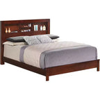 Letto matrimoniale con piattaforme portaoggetti Passion Furniture Burlington