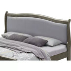Letto matrimoniale imbottito in legno Luigi Filippo di Passion Furniture
