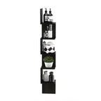 Furinno Libreria angolare a 5 ripiani a forma di S, colore espresso