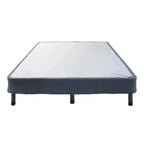 Hollywood Bed Frame Emerge Foldable Mattress Foundation with Attachable Legs Split Black