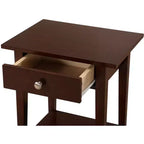 Comodino con 1 cassetto Passion Furniture Dalton (71 cm A x 46 cm L x 36 cm P)