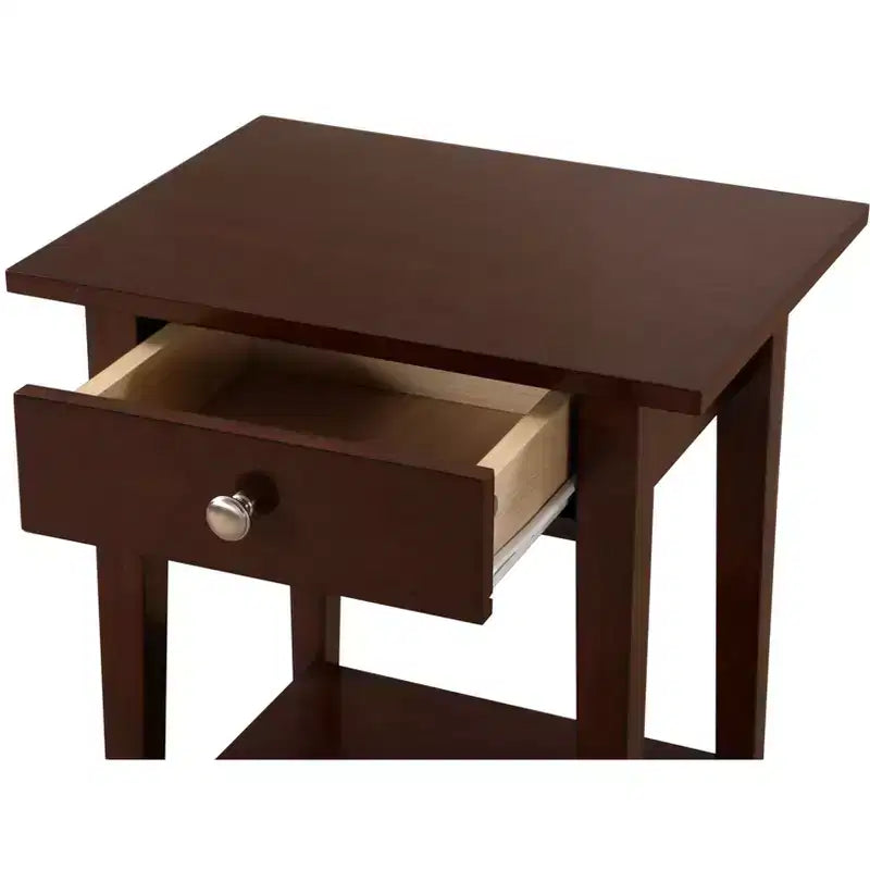 Comodino con 1 cassetto Passion Furniture Dalton (71 cm A x 46 cm L x 36 cm P)