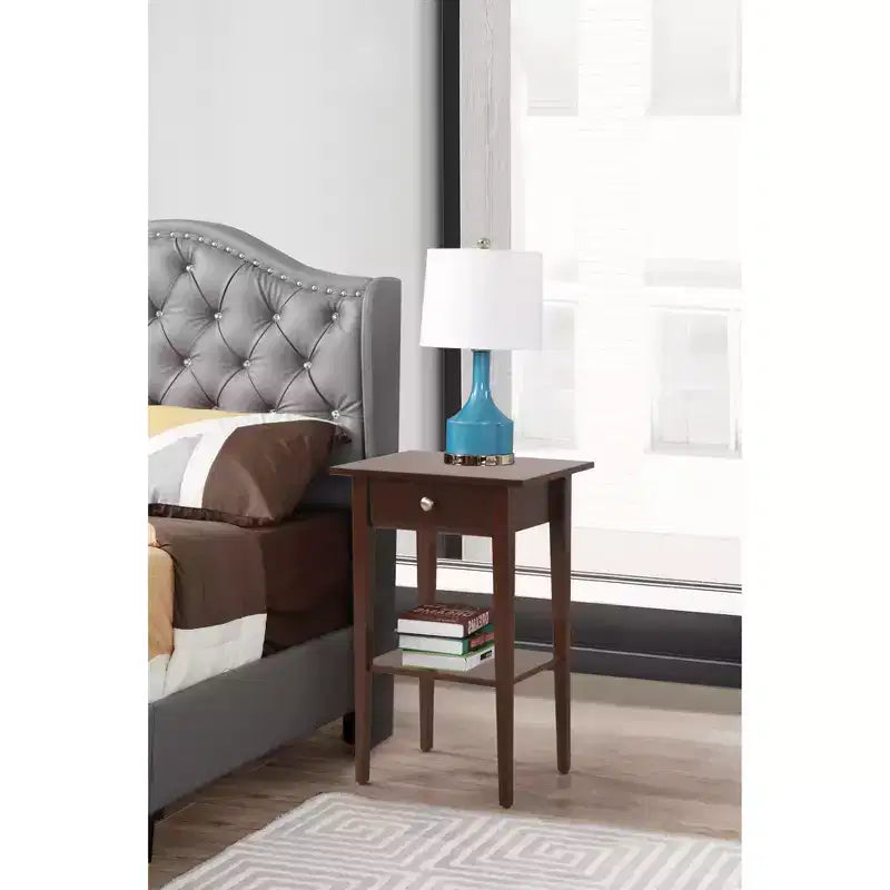 Comodino con 1 cassetto Passion Furniture Dalton (71 cm A x 46 cm L x 36 cm P)