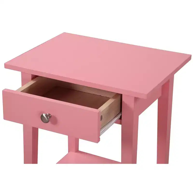 Comodino con 1 cassetto Passion Furniture Dalton (71 cm A x 46 cm L x 36 cm P)