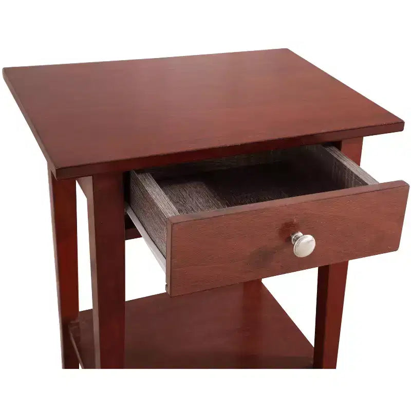 Comodino con 1 cassetto Passion Furniture Dalton (71 cm A x 46 cm L x 36 cm P)