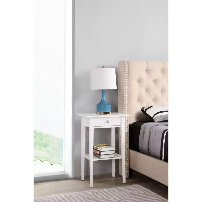Comodino con 1 cassetto Passion Furniture Dalton (71 cm A x 46 cm L x 36 cm P)