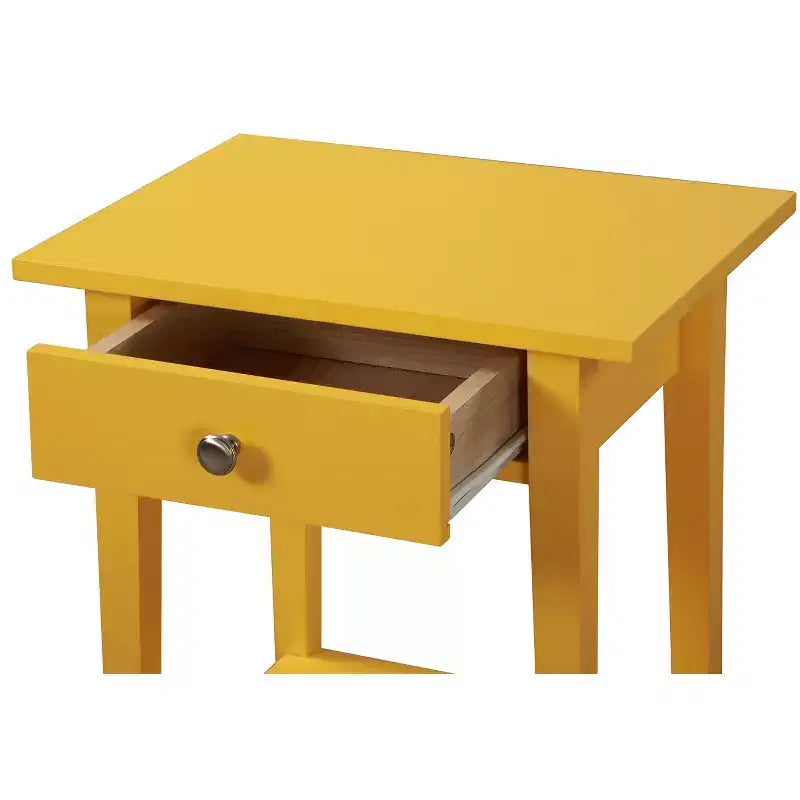 Comodino con 1 cassetto Passion Furniture Dalton (71 cm A x 46 cm L x 36 cm P)