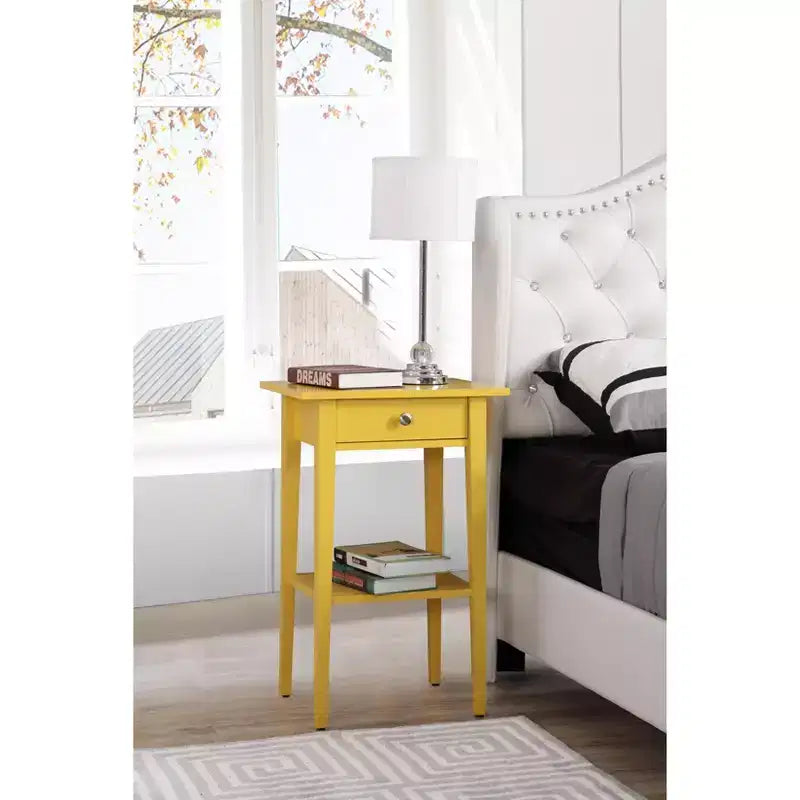 Comodino con 1 cassetto Passion Furniture Dalton (71 cm A x 46 cm L x 36 cm P)