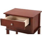 Comodino con 2 cassetti Newton di Passion Furniture (71 cm A x 56 cm L x 41 cm P)