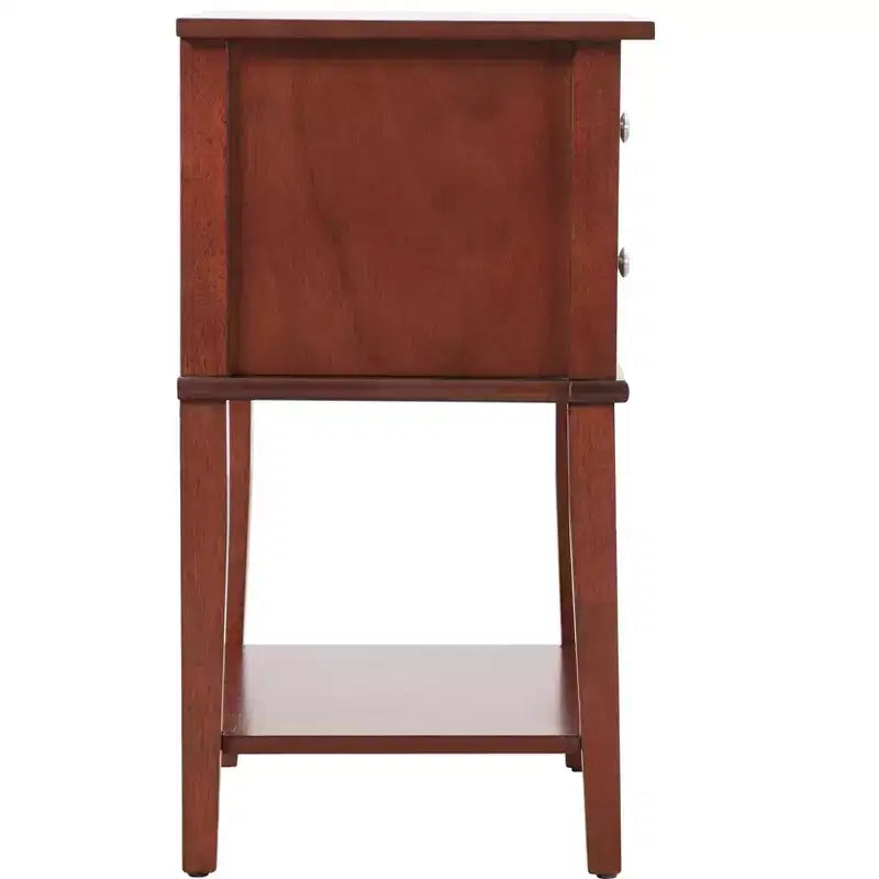 Comodino con 2 cassetti Newton di Passion Furniture (71 cm A x 56 cm L x 41 cm P)