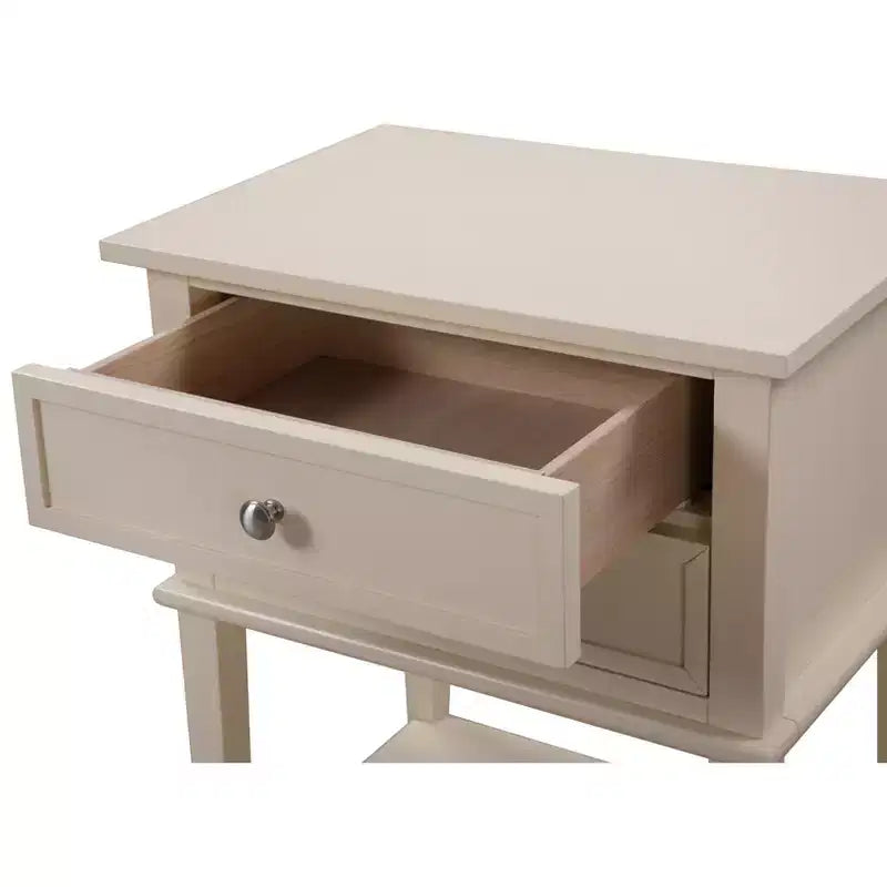 Comodino con 2 cassetti Newton di Passion Furniture (71 cm A x 56 cm L x 41 cm P)