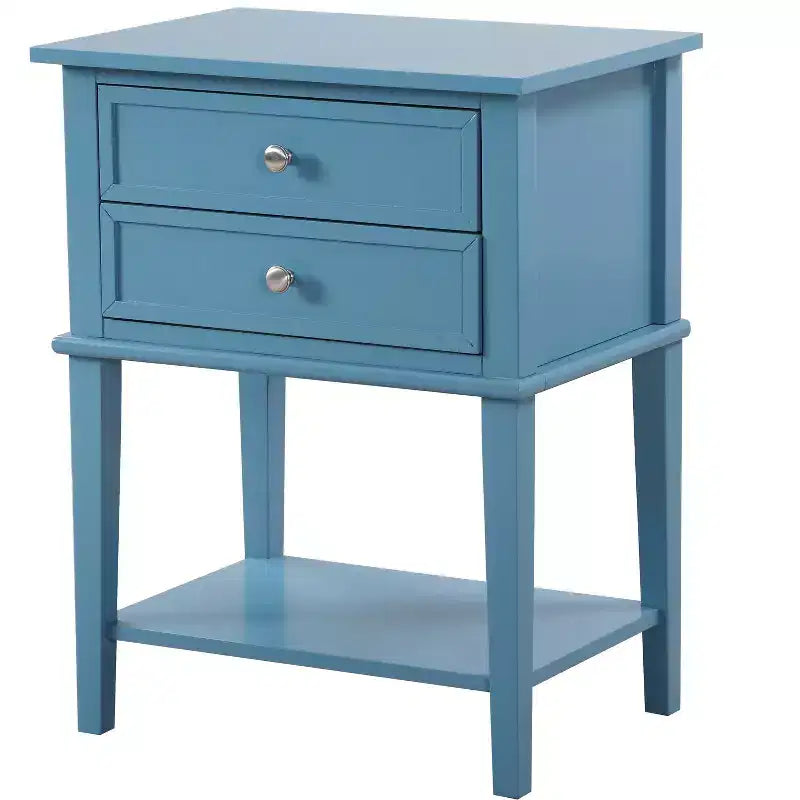 Comodino con 2 cassetti Newton di Passion Furniture (71 cm A x 56 cm L x 41 cm P)