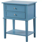 Comodino con 2 cassetti Newton di Passion Furniture (71 cm A x 56 cm L x 41 cm P)