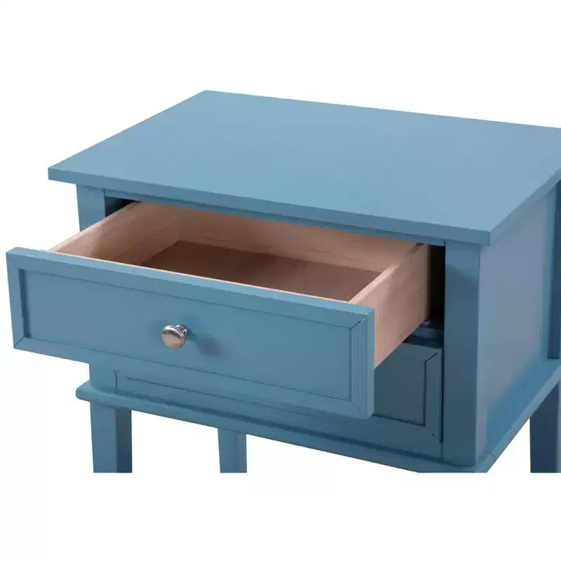 Comodino con 2 cassetti Newton di Passion Furniture (71 cm A x 56 cm L x 41 cm P)
