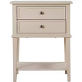 Passion Furniture Newton 2-Drawer Nightstand (28 in. H x 22 in. W x 16 in. D)