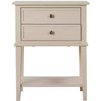 Passion Furniture Newton 2-Drawer Nightstand (28 in. H x 22 in. W x 16 in. D)
