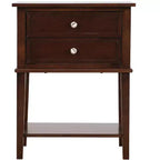 Comodino con 2 cassetti Newton di Passion Furniture (71 cm A x 56 cm L x 41 cm P)