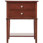 Comodino con 2 cassetti Newton di Passion Furniture (71 cm A x 56 cm L x 41 cm P)