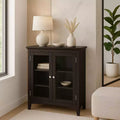 Teamson Home Madison Freestanding Storage Cabinet with Glass Doors