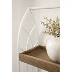 Mensole decorative rettangolari in legno Kate and Laurel Castille, 20x7x22, bianco e marrone rustico