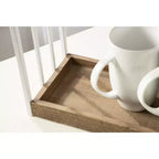 Mensole decorative rettangolari in legno Kate and Laurel Castille, 20x7x22, bianco e marrone rustico