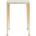 Nyacko End Table - FOX2579A - Gold/Mirror - Safavieh Couture