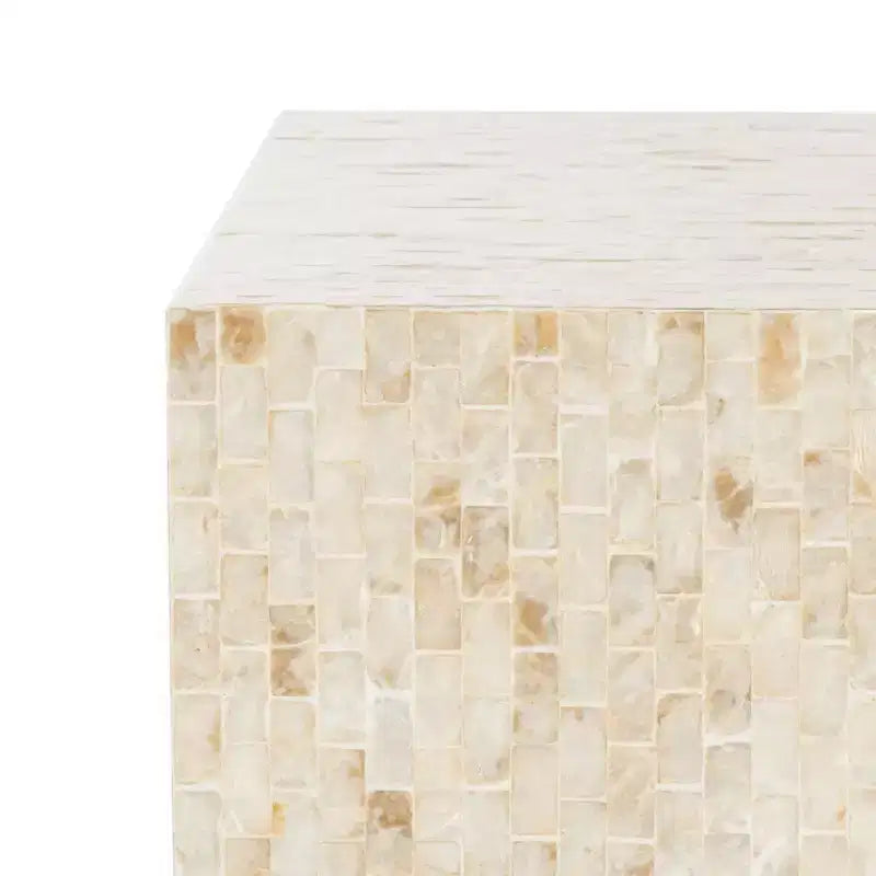 Tavolino Juno Rect Mosaico - TRB1009A - Multi Beige/Oro - Safavieh