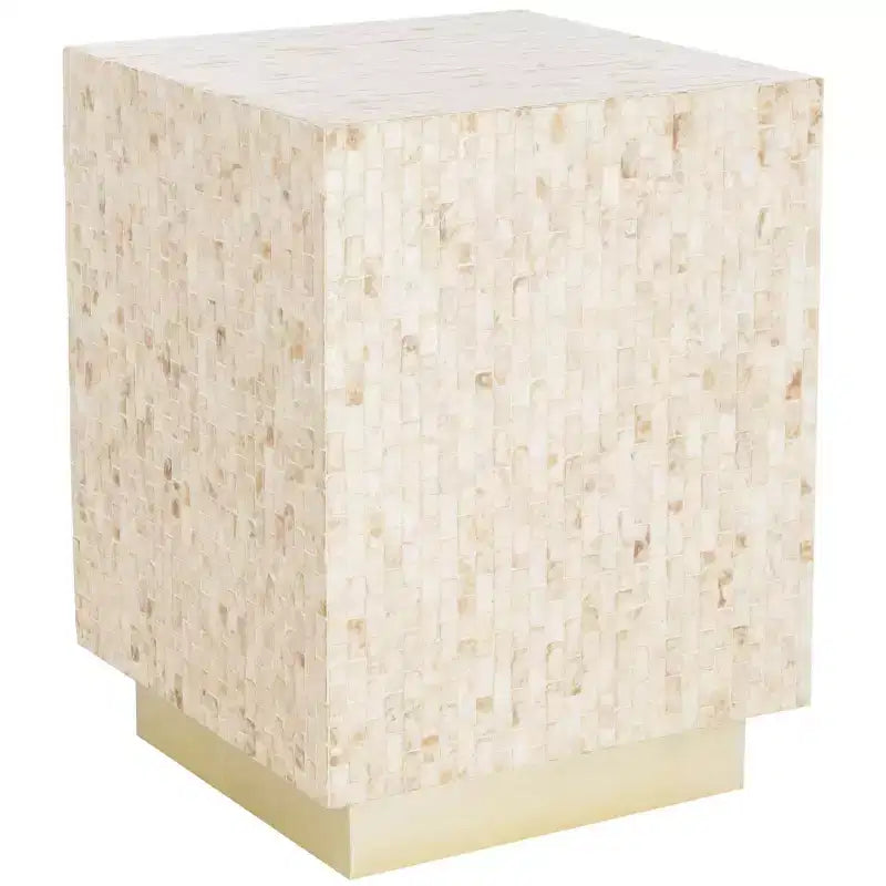 Tavolino Juno Rect Mosaico - TRB1009A - Multi Beige/Oro - Safavieh