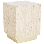 Tavolino Juno Rect Mosaico - TRB1009A - Multi Beige/Oro - Safavieh