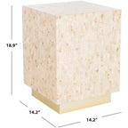 Tavolino Juno Rect Mosaico - TRB1009A - Multi Beige/Oro - Safavieh