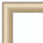 Amanti Art Elegante specchio da porta spazzolato color miele senza bordo, specchio a figura intera, specchio da parete 52.75 in. x 18.75 in.