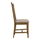Set di 2 sedie imbottite Simple Relax in pelle scamosciata sintetica e rovere anticato