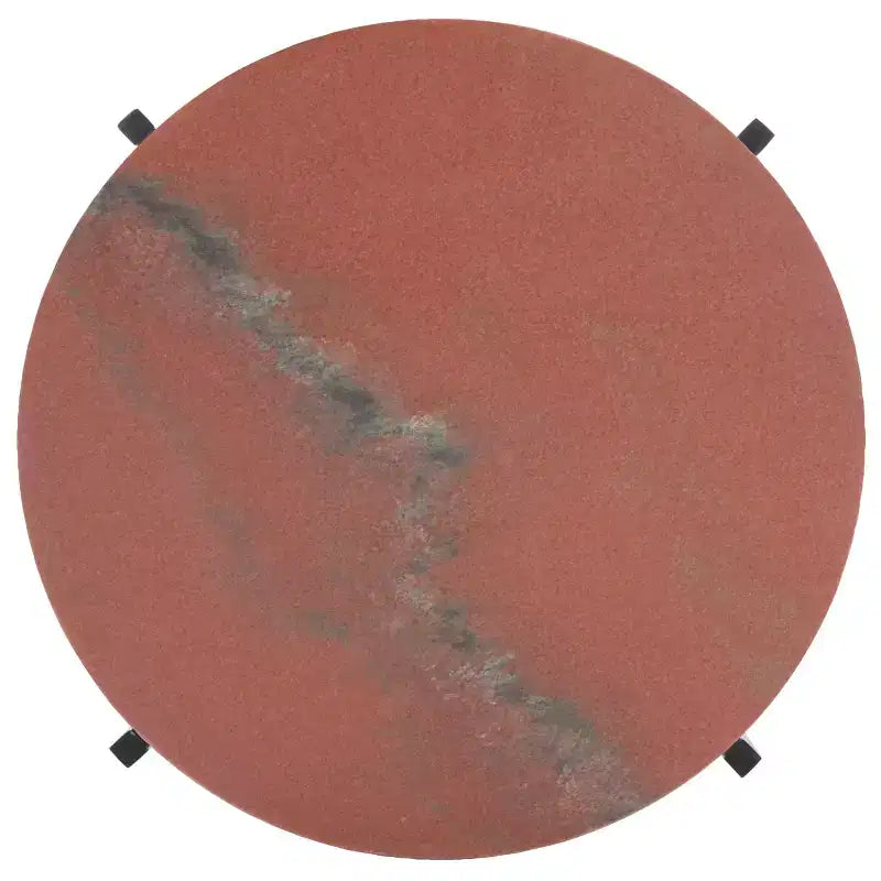 Tavolino d'appoggio Azula Stone Top - ACC3706 - Arancione bruciato/Nero - Safavieh