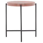 Tavolino d'appoggio Azula Stone Top - ACC3706 - Arancione bruciato/Nero - Safavieh