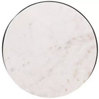 Tavolino rotondo d'appoggio Zephyr - ACC3212 - Bianco/Nero - Safavieh