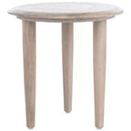 Rehnuma Carved Side Table - ACC5300A - White Washed - Safavieh