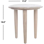 Tavolino intagliato Rehnuma - ACC5300A - Finitura sbiancata - Safavieh