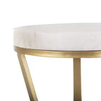 Tavolino Theia - ACC3704A - Bianco/Oro - Safavieh