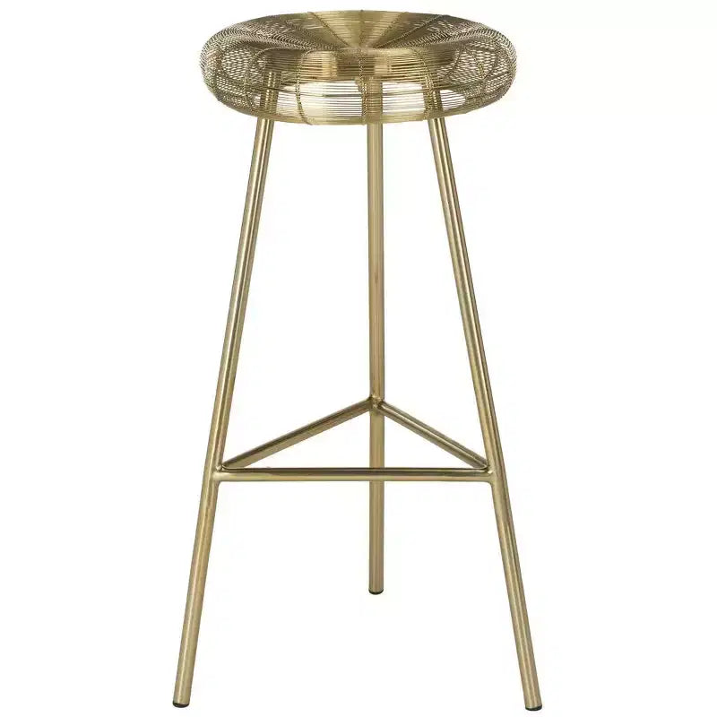 Sgabello da bar contemporaneo in filo intrecciato Addison - FOX4516 - Oro - Safavieh Couture