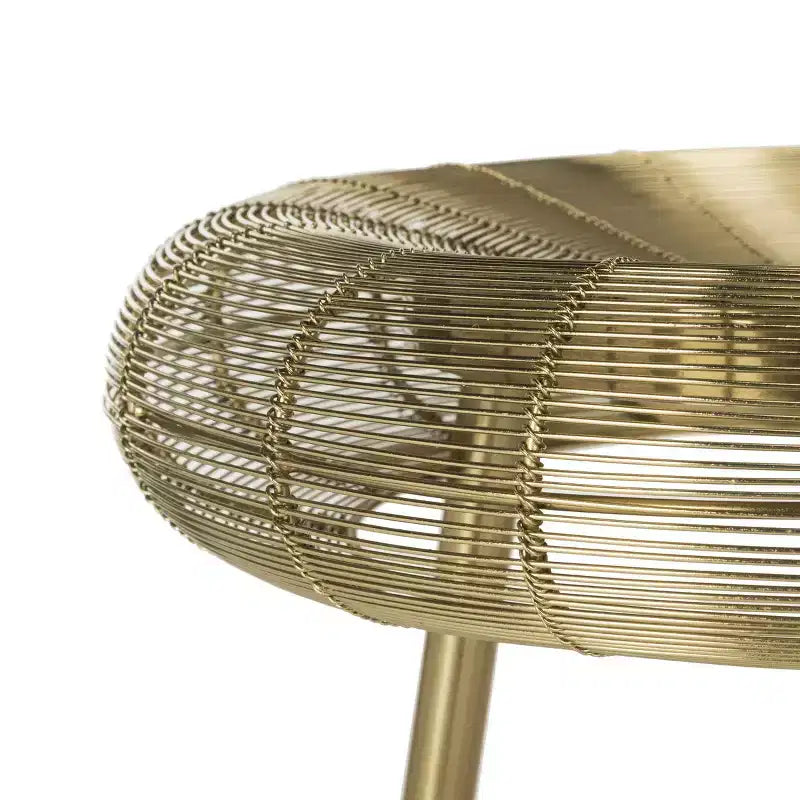Sgabello da bar contemporaneo in filo intrecciato Addison - FOX4516 - Oro - Safavieh Couture