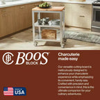 Carrello da cucina John Boos Cucina Culinarte con tagliere rimovibile in legno d'acero