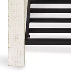 Panca Rettangolare in Legno Kate and Laurel Jeran, 36x14x20, Bianco