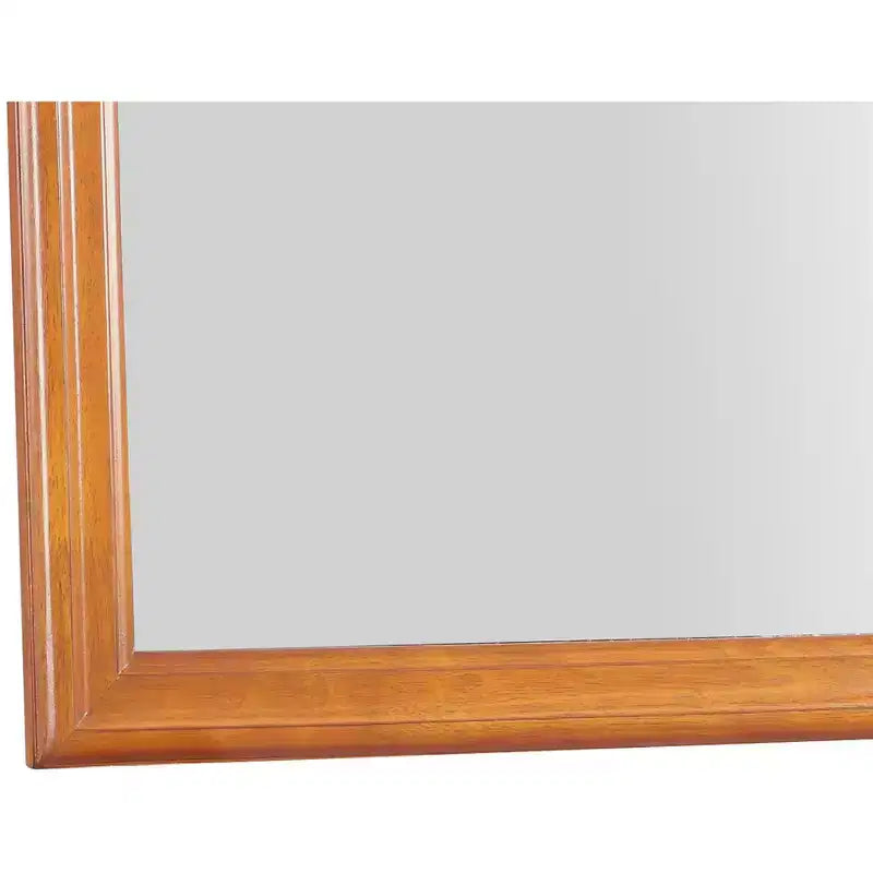 Passion Furniture Specchio da comò classico con cornice in legno, 38" x 38"