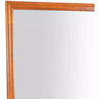 Passion Furniture Specchio da comò classico con cornice in legno, 38" x 38"