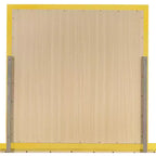 Passion Furniture Specchio da comò classico con cornice in legno, 38" x 38"