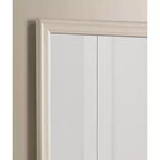 Passion Furniture Specchio da comò classico con cornice in legno, 38" x 38"