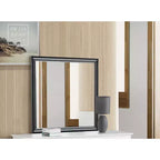 Passion Furniture Specchio da comò classico con cornice in legno, 38" x 38"